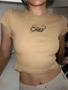 I.AM.GIA Emilie tan crop top